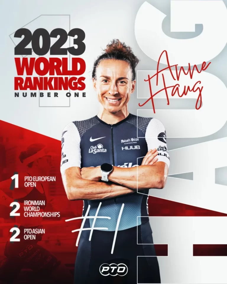 Anne Haugová a Kristian Blummenfelt na vrcholu žebříčku PTO 2023